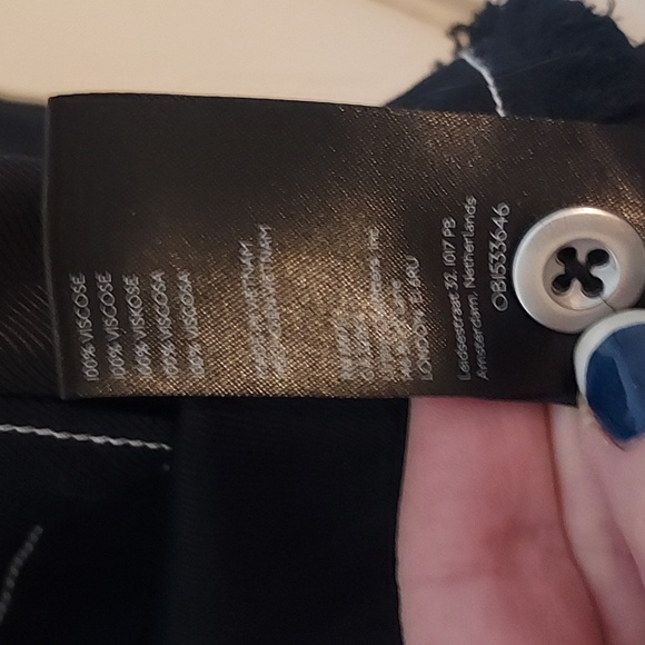 Anthropologie By Anthropologie Women's Black Seamed Buttondown Top Size XL - Picture 13 of 16